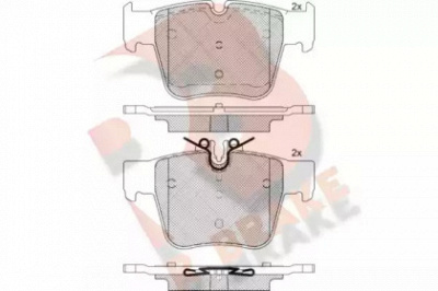 R BRAKE rb2271 -  Комплект тормозных колодок, дисковый тормоз